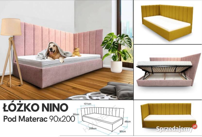 Łóżko Nino z pojemnikiem i panelami Gniezno
