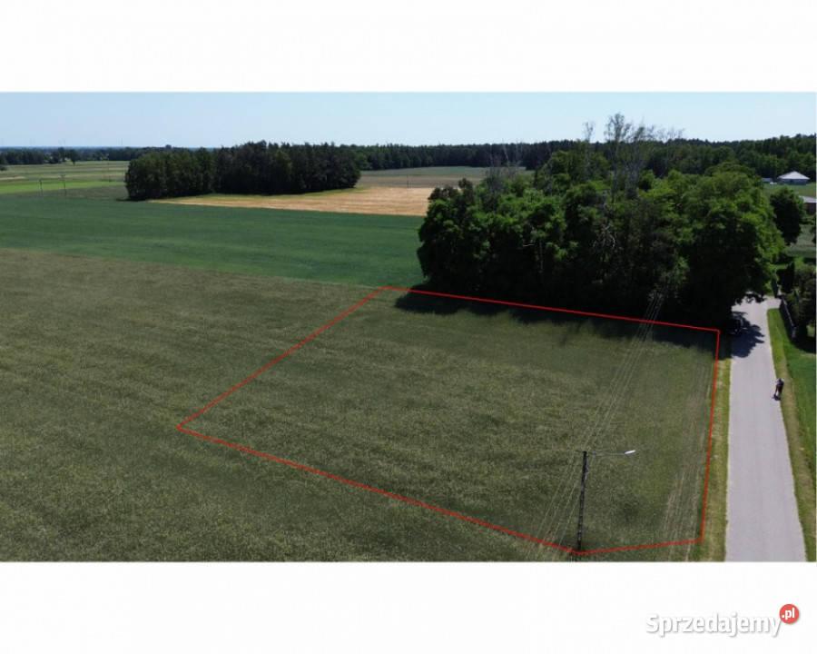 Sprzedam działkę2264m2 45x50m wydane WZ media Sprzedaż sprzedam