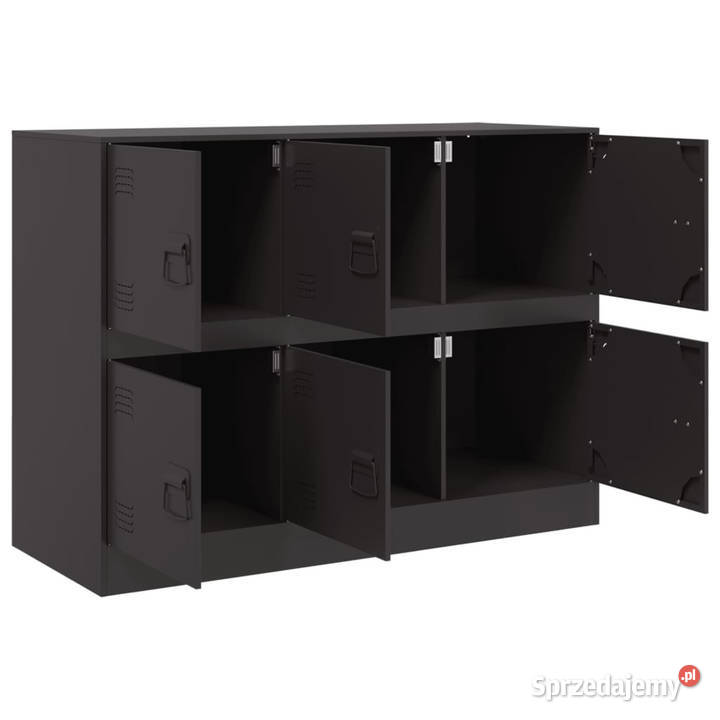 Szafka czarna 99x39x73 stalowa WM841793 Warszawa sprzedam