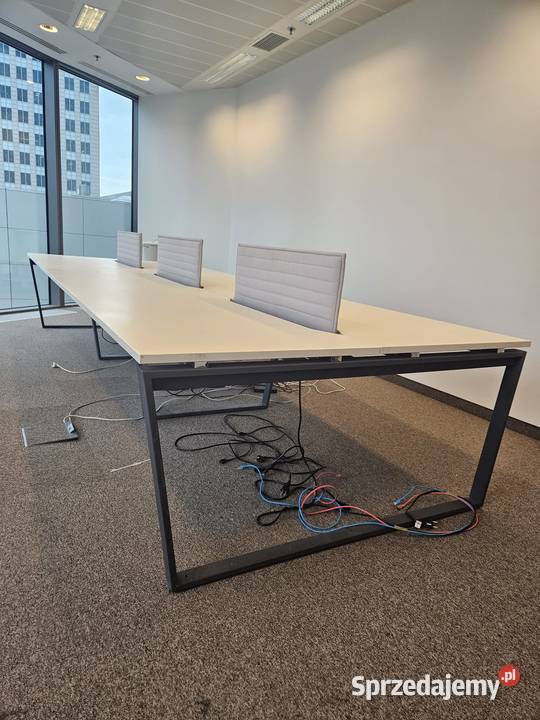 Duży stół 420x160 bench biurko 6osobowe biały Warszawa