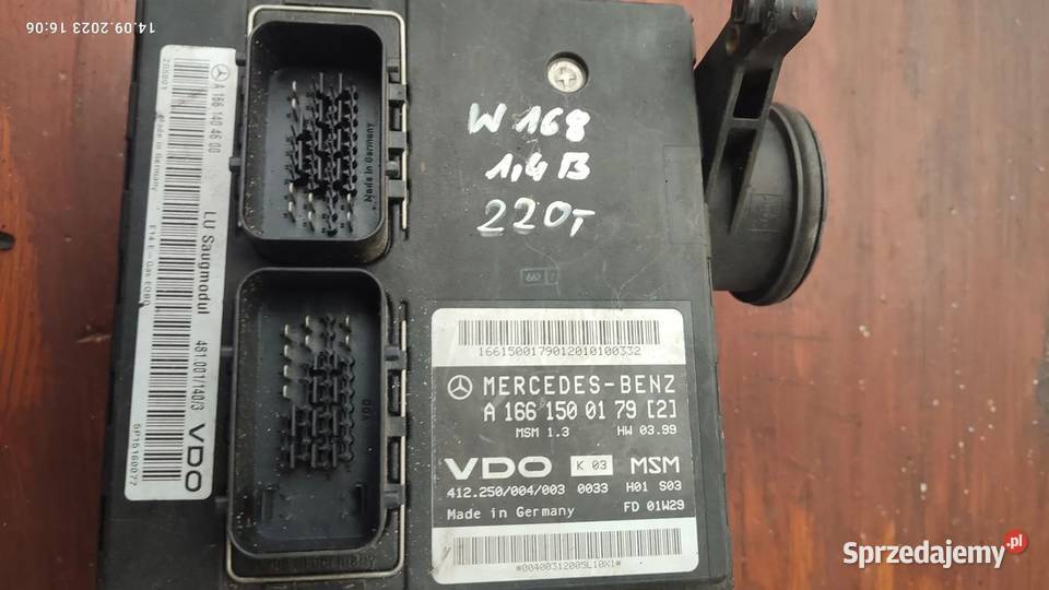 STEROWNIK MERCEDES W168 A1661500279 A1661404800 sprzedam
