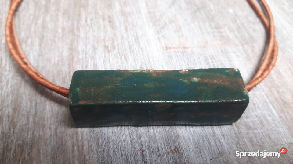 Naszyjnik ceramiczny ręcznie wykonany