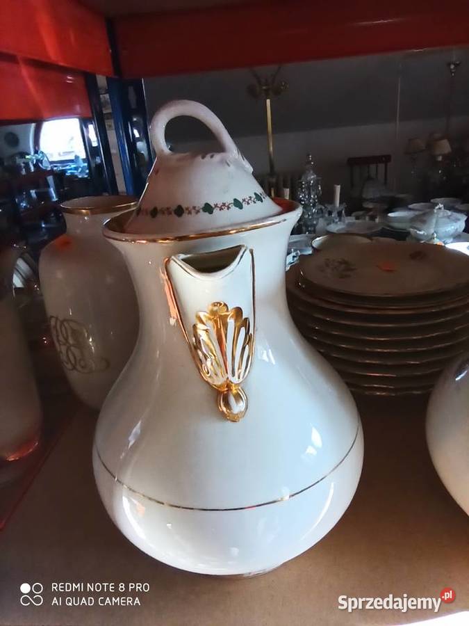 Dzbanek do czekolady C T Biało Złoty Syg w Gdańsk sprzedam