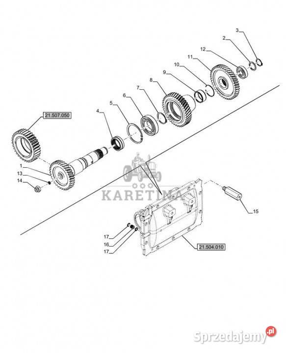 Holland T6070 Wałek 4061287mm id x 4461474mm x sprzedam