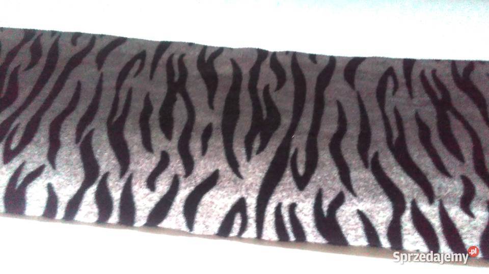 SZALIK damski Zebra fiolet POLAR wzór zwierzęcy Białystok