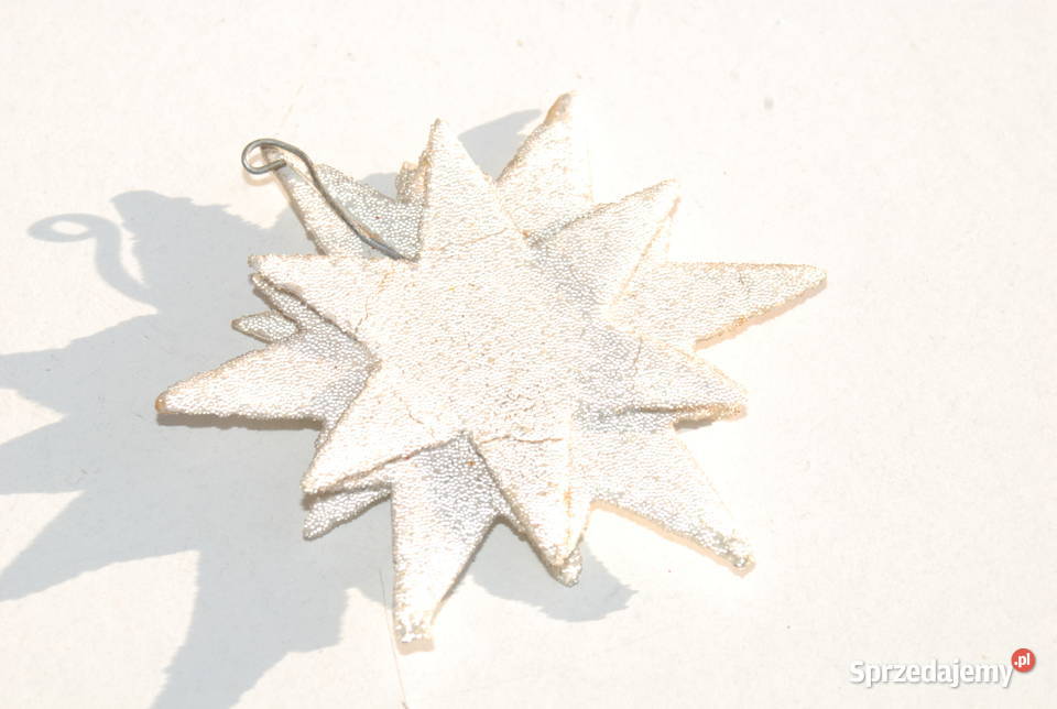 Stara ozdoba choinkowa gwiazda gwiazdka