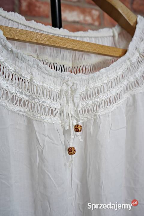 Biała cienka Bluzka Warszawa