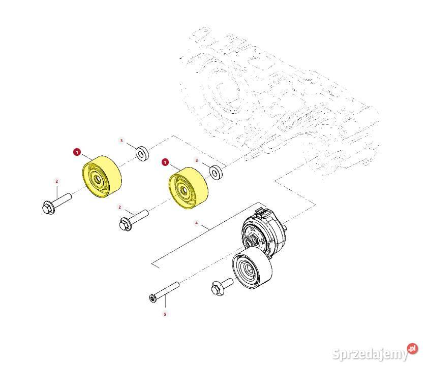 Rolka napinacza paska Fendt F530200220200 Białystok