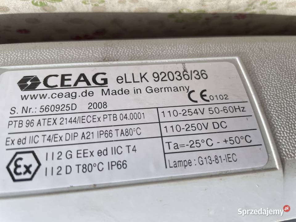 oprawa oświetleniowa CEAG eLLK 9203636