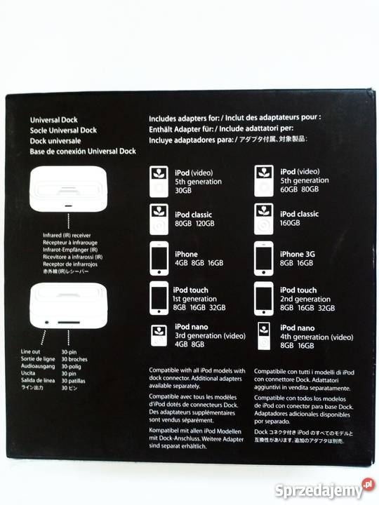 Stacja dokująca iphone ipod Universal Dock Apple łódzkie Łódź
