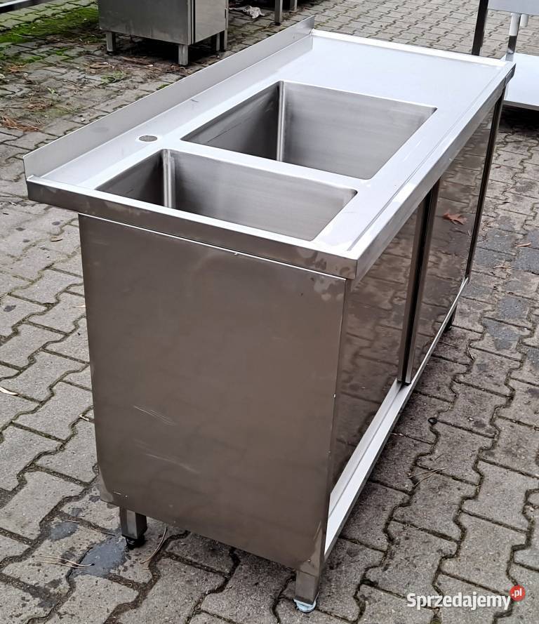 Zlew 2 Komorowy z Szafką Drzwi Suwane 1306085 Nowe Skalmierzyce