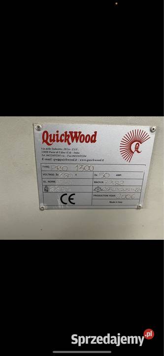 Szlifierka szczotkarka Quickwood Quick wood Stalowa Wola