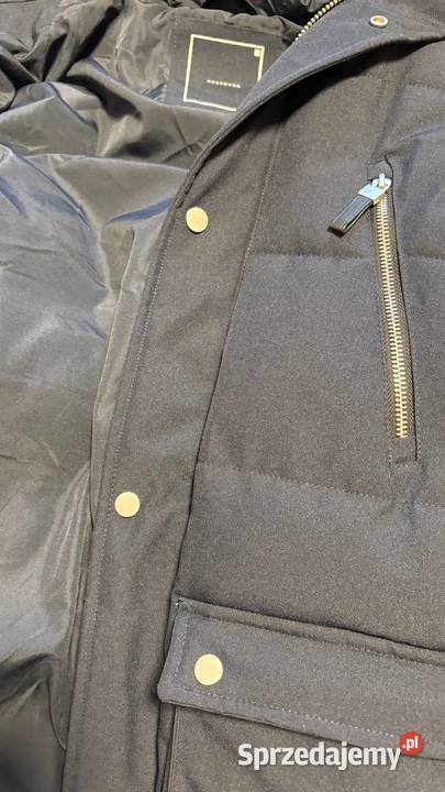 Reserved Kurtka z kapturem Granatowa Rozmiar S Kraków