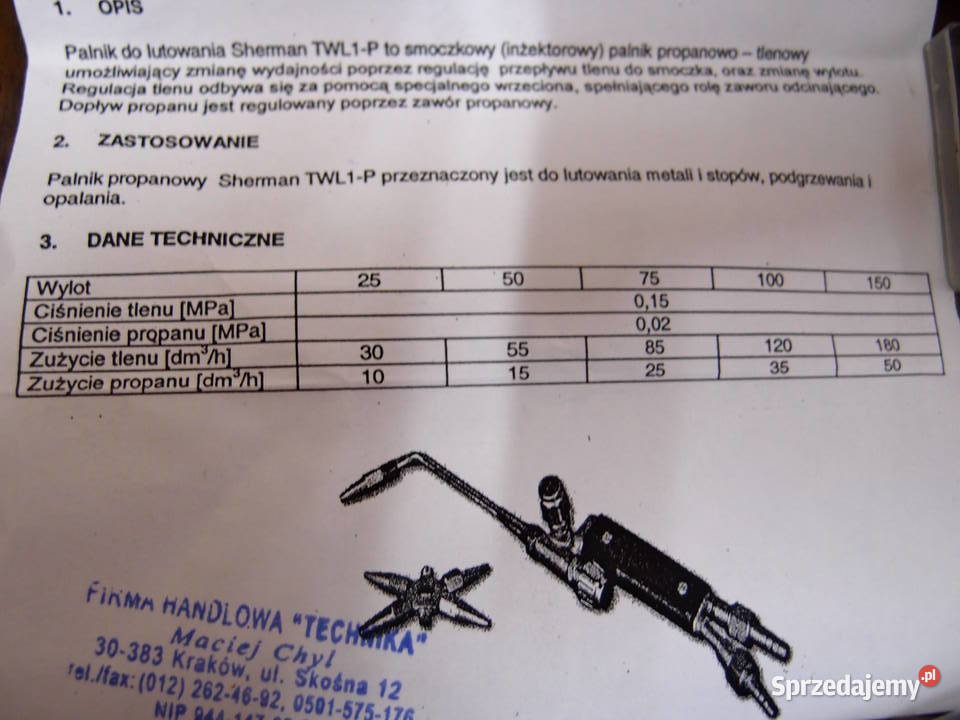 Lutownica miniaturowa 25W 220V palnik propanowy Łódź