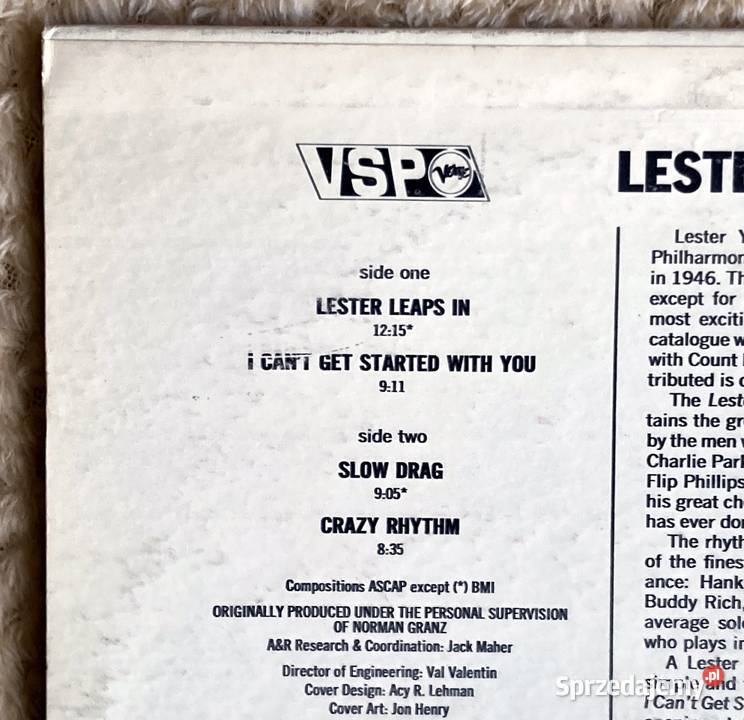 Lester Young At JATP Szczecin