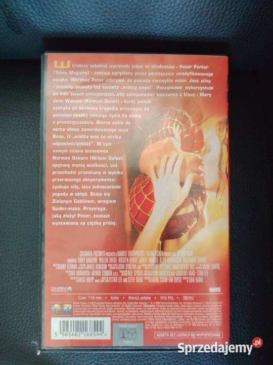 Kaseta VHS Spider man Warszawa sprzedam