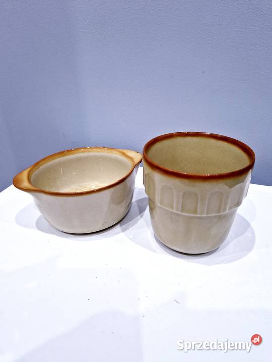 Stary ceramiczny zestaw śniadaniowy Tułowice śląskie sprzedam