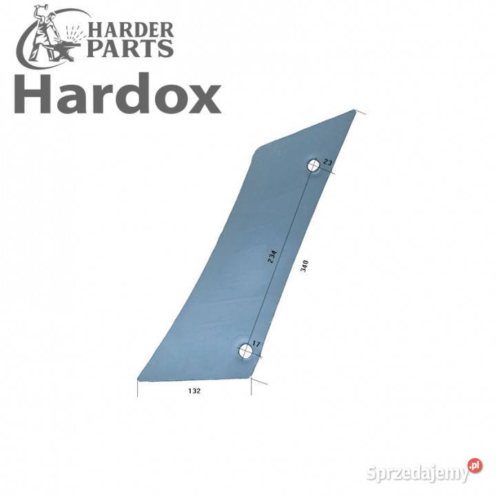 Pierś HARDOX 173335L części do pługa GREGOIRE Suwałki