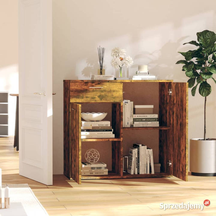 Szafka przydymiony dąb 80x36x75 WM815489 Warszawa
