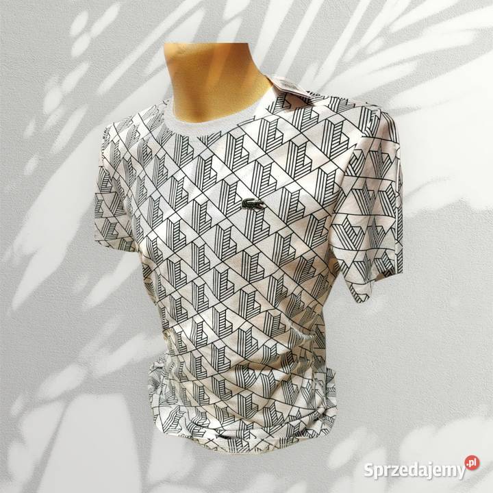 Tshirt męski Lacoste Monogram regular fit podlaskie Białystok