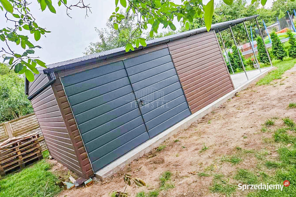 Garaż Blaszany 6x4 wiata 3x4 Brama dwuskrzydłowa Koszalin sprzedam