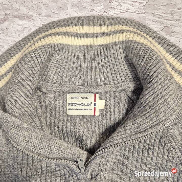 Sweter męski Devold r XL 100 wełna Pabianice