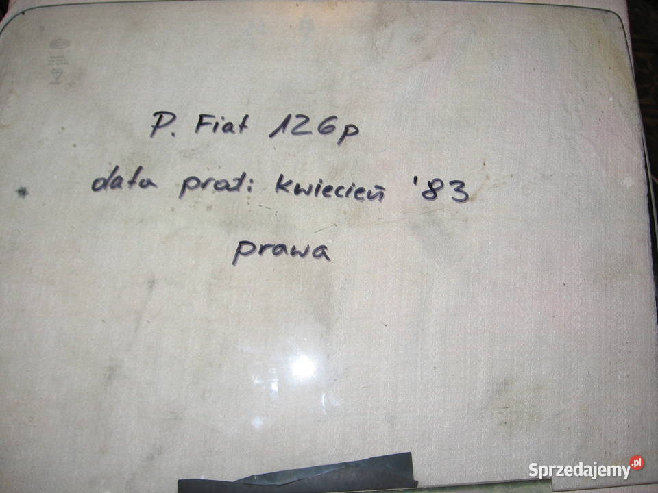 Szyba prawa drzwi do Maluch Fiat 126p Warszawa