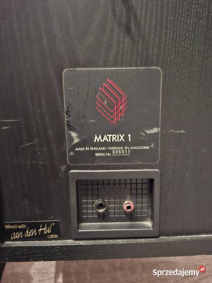 Kolumny podstawowe monitory BW Matrix Słuchawki i głośniki Zręcin