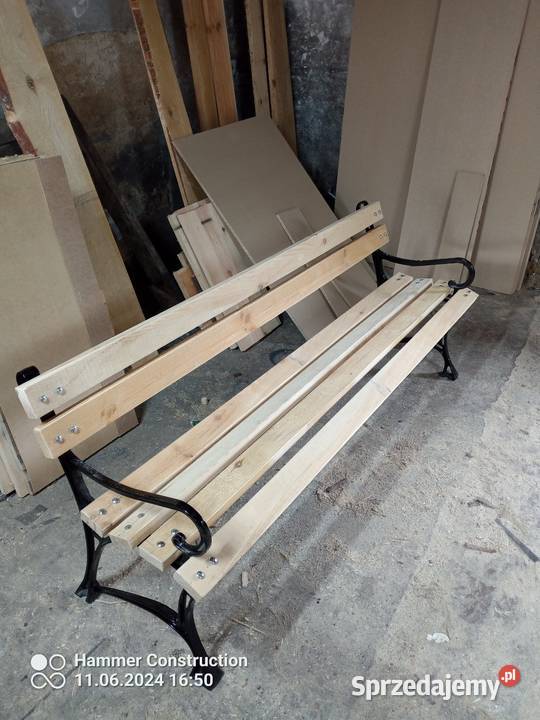 Ławka ogrodowa solidna Dąbrowa