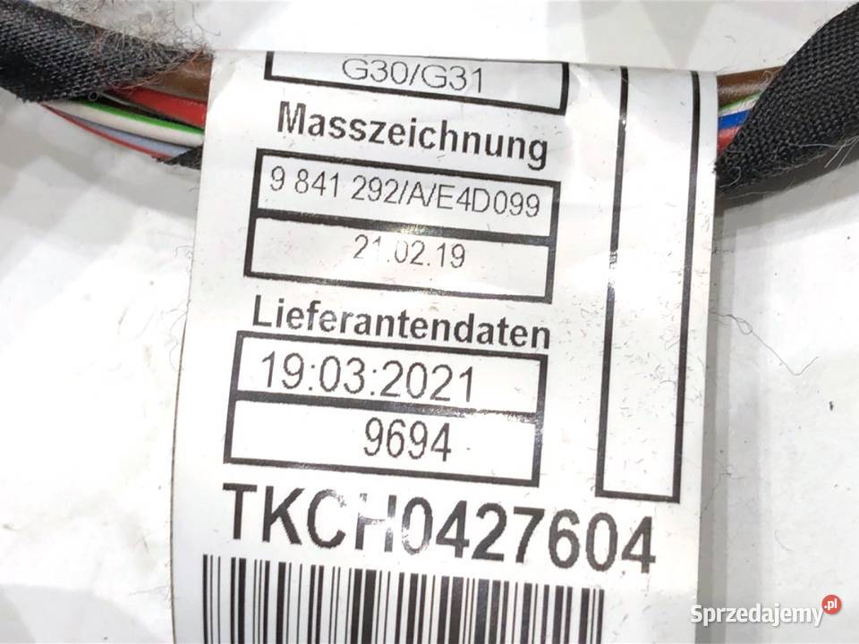 WIĄZKA DRZWI TYŁ PRAWY BMW G30 9841292 44 625