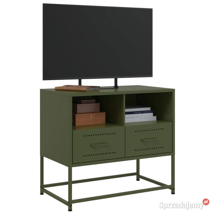 Szafka pod telewizor oliwkowa 68x39x605 stalowa Szafki Warszawa