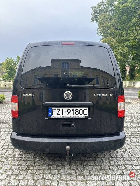 VW Caddy Life 20 TDI 2009r hak 233580km Sulechów