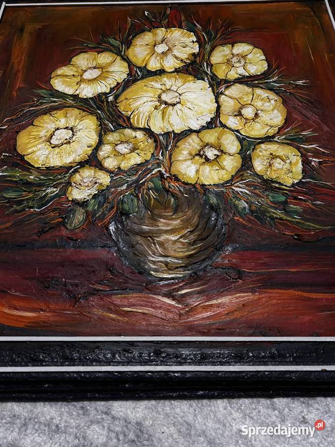 Obraz olejny z efektem 3D 75x75 mazowieckie Warszawa