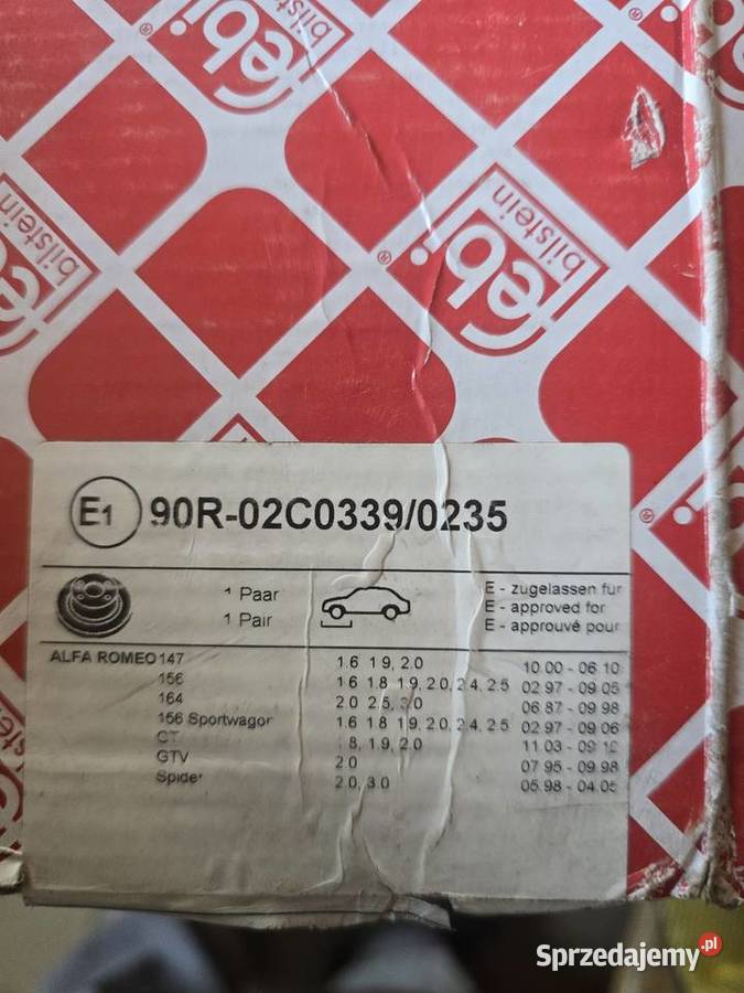 Tarcze klocki przód Febi nowe Alfa Romeo 146 Zielenice sprzedam