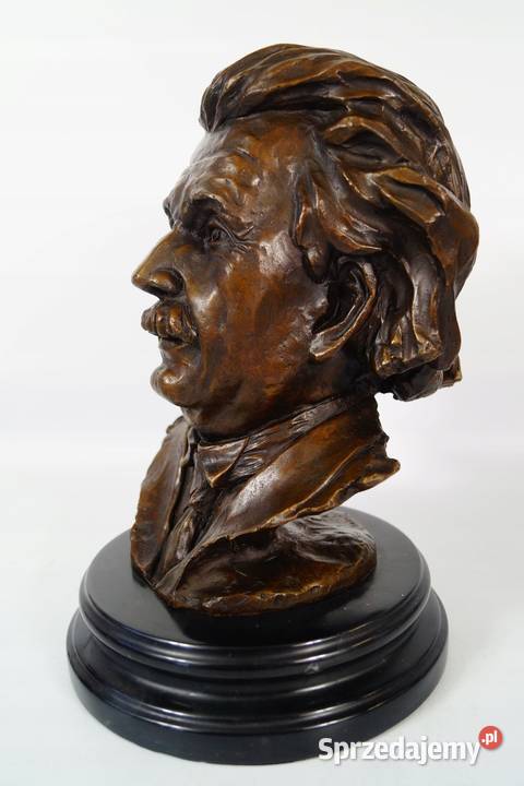 ALBERT EINSTEIN Popiersie Figura z Brązu Gizałki sprzedam