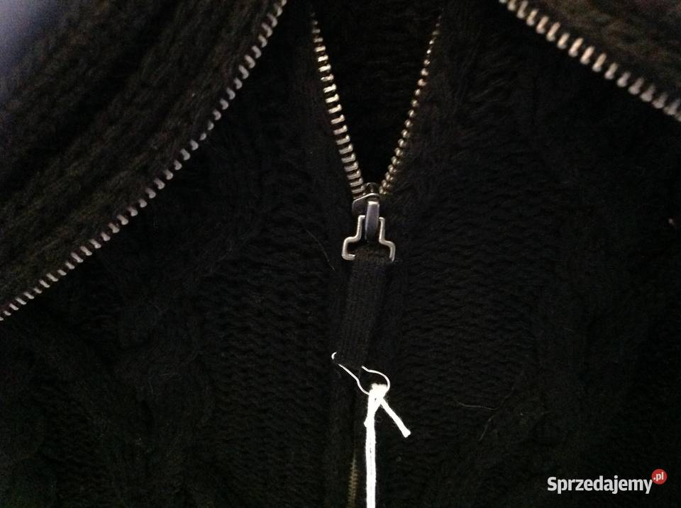 Czarny Sweter Wełniany Damski BENETTON M NOWY Odzież damska Nowa Sól