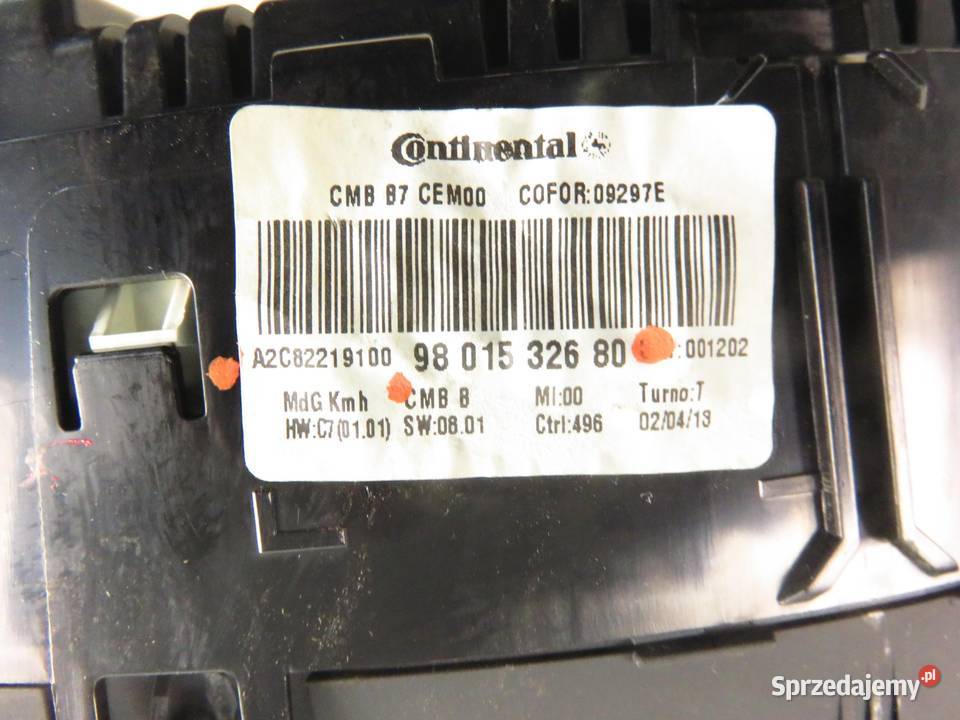 LICZNIK CITROEN DS4 16 HDi 9801532680