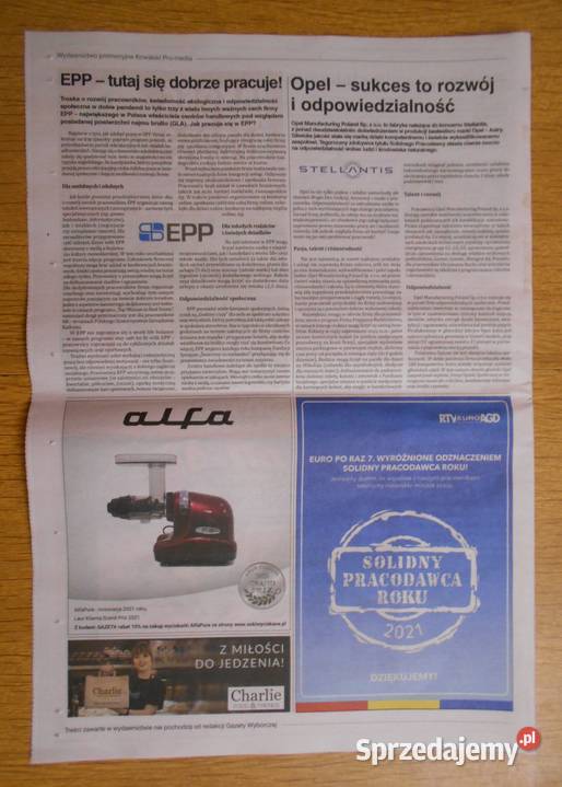 Strony rynku 14 Gazeta Wyborcza Pozostałe Parczew