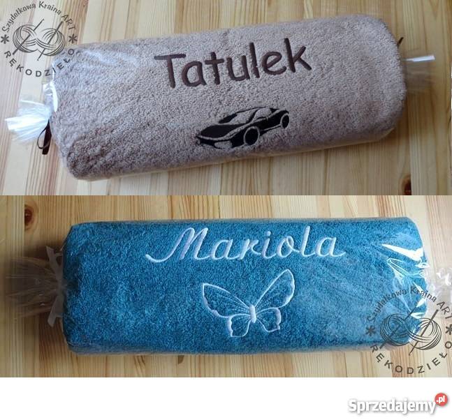 Ręcznik z haftem PREZENT dzień MATKI OJCA MAMY