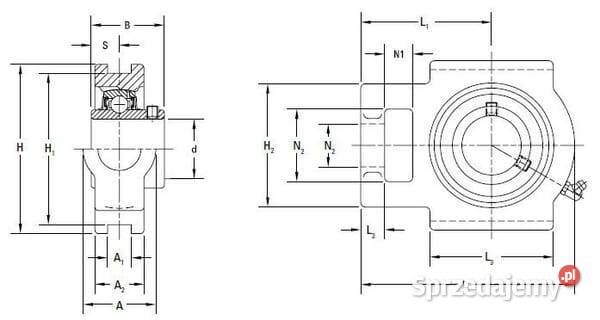 Łożysko z obudową UCT UCT318 małopolskie Kamionna