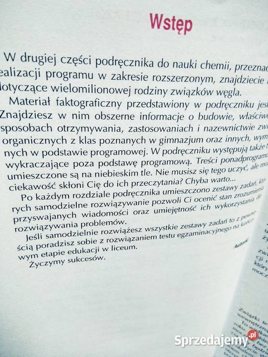 Chemia 2 żak rozszerzony podręcznik Warszawa