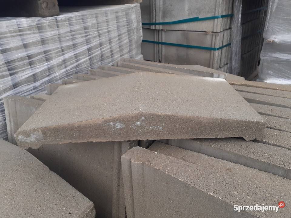 Daszek Dwuspadowy Betonowy Duży 23x46x7 Łupany Kostka brukowa mazowieckie Wielogóra