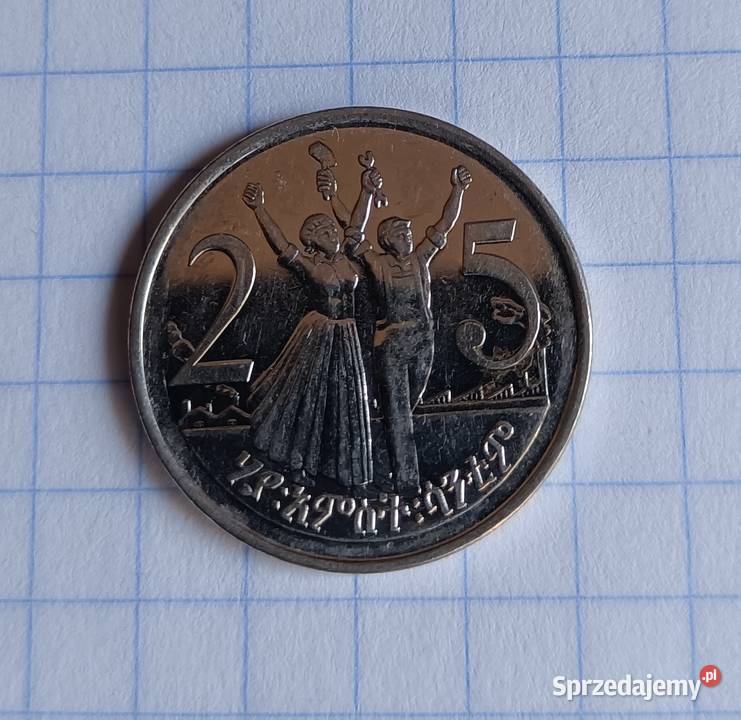25 SANTIM 25 CENTYMÓW 2004 ETIOPIA lubelskie Piszczac