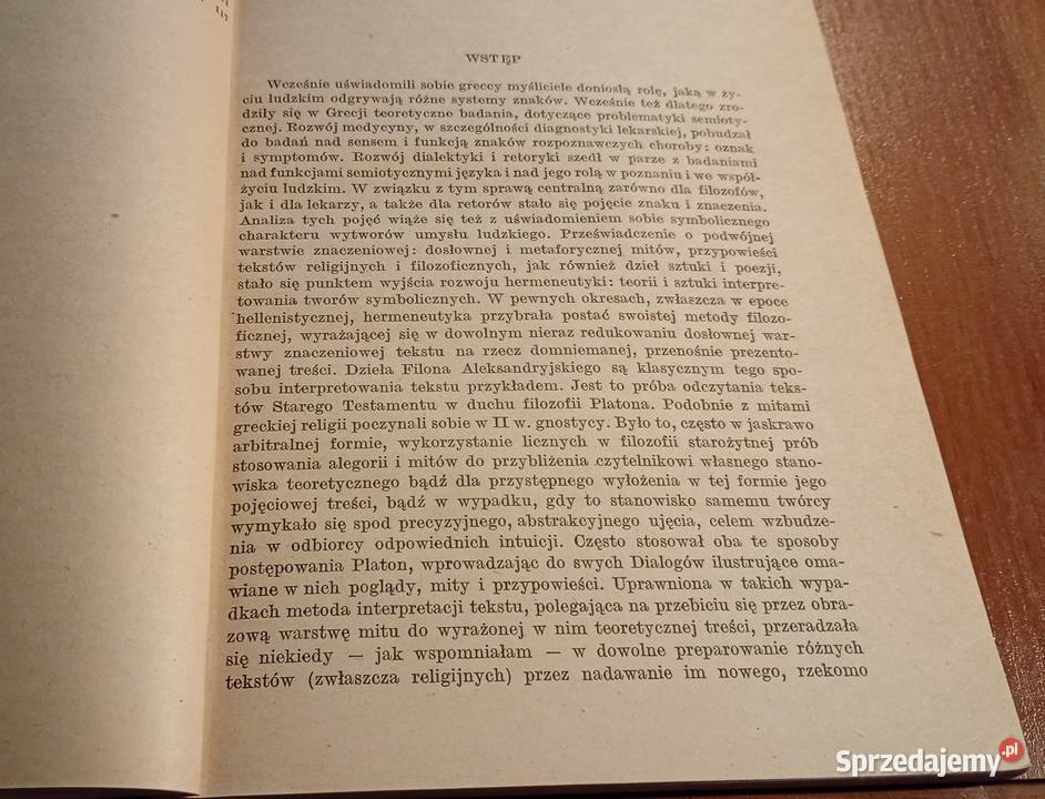 Wprowadzenie do starożytnej semiotyki greckiej Gdańsk sprzedam