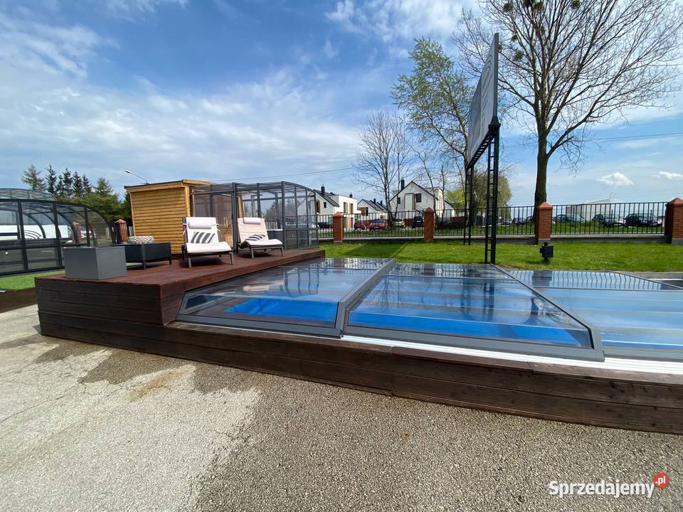 Zadaszenie basenowe basenu Bucovers POWYSTAWOWE Ogród Mogilno