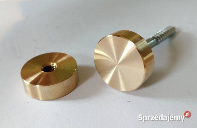 Nakrętki mocujące punktowe ozdobne złote mosiądz Kraków