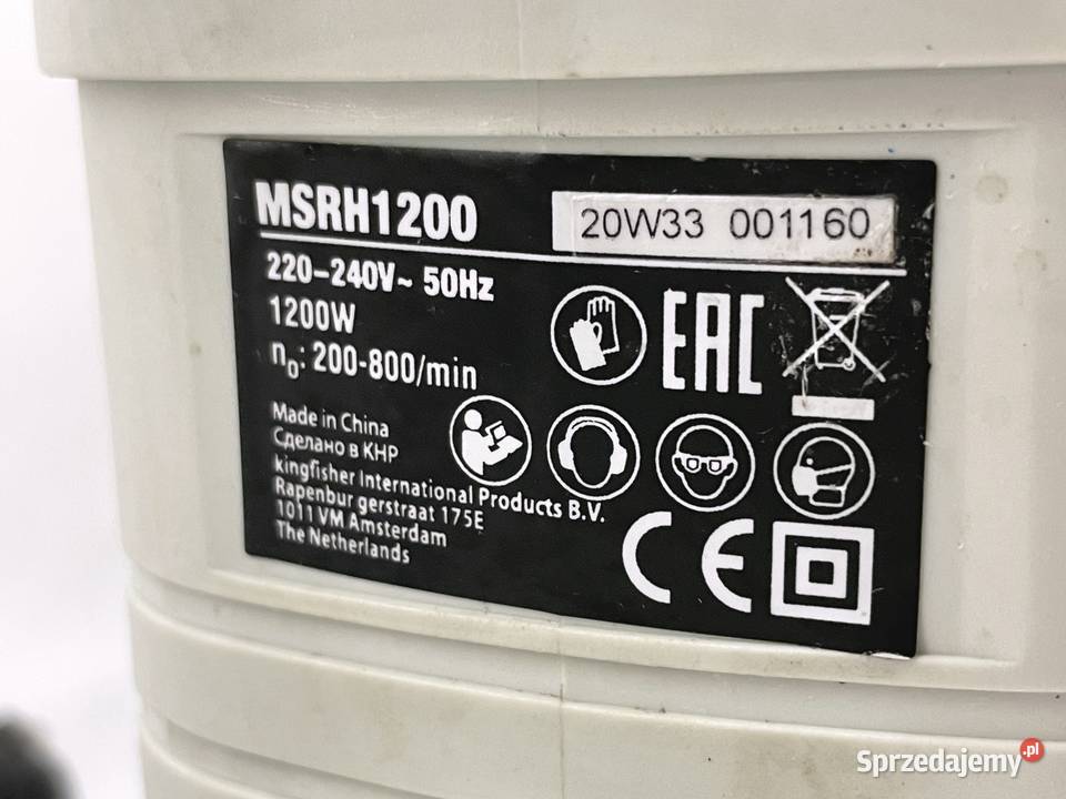 Młotowiertarka MacAllister SDS plus 1200 W Kraków