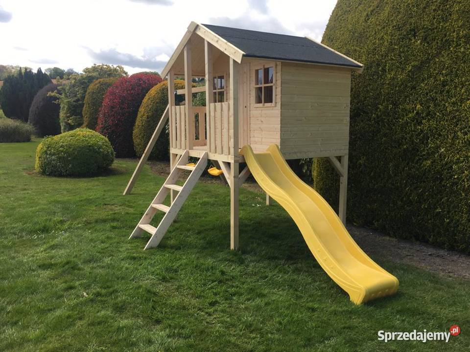 Plac zabaw drewniany domek dzieci Dębica