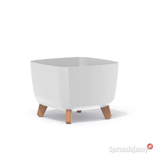 doniczka GRACIA SQUARE 29 biały Stalowa Wola