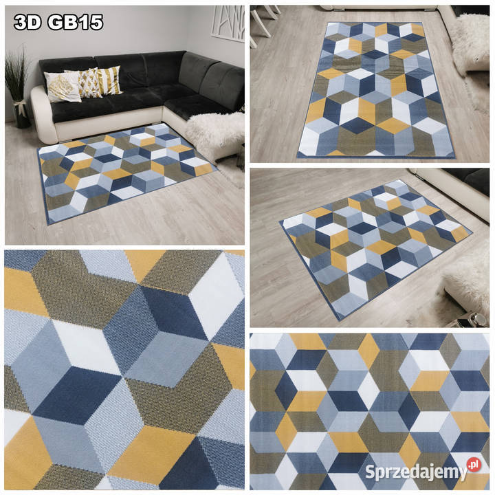 DYWAN 140X200 IDEA 3D GB15 GĘSTY WŁOS Białystok